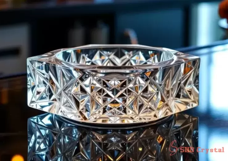 Decorative Water-Pipe Crystal Bases in Modern Glassware