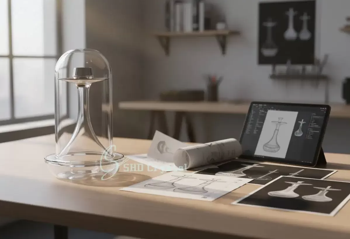 transparent glass hookah domes