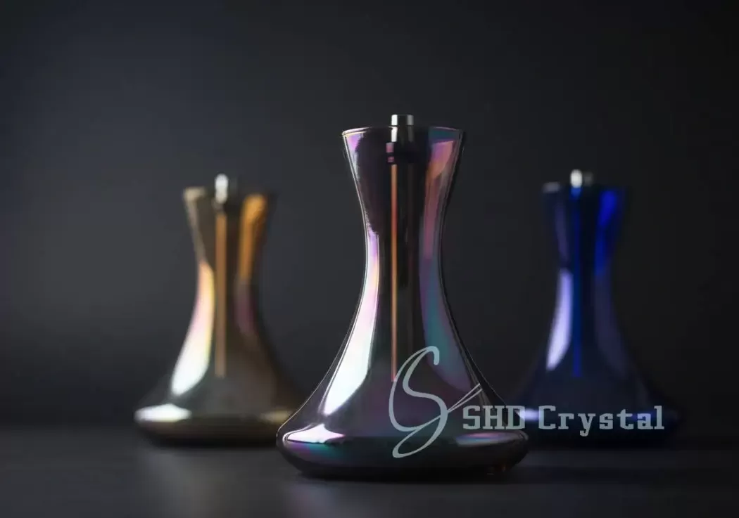 colored glass hookah vase options