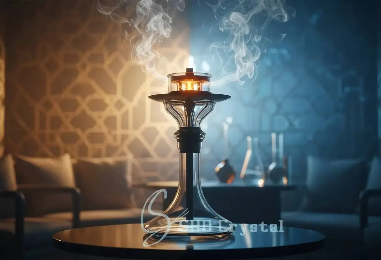 glass hookah heat management